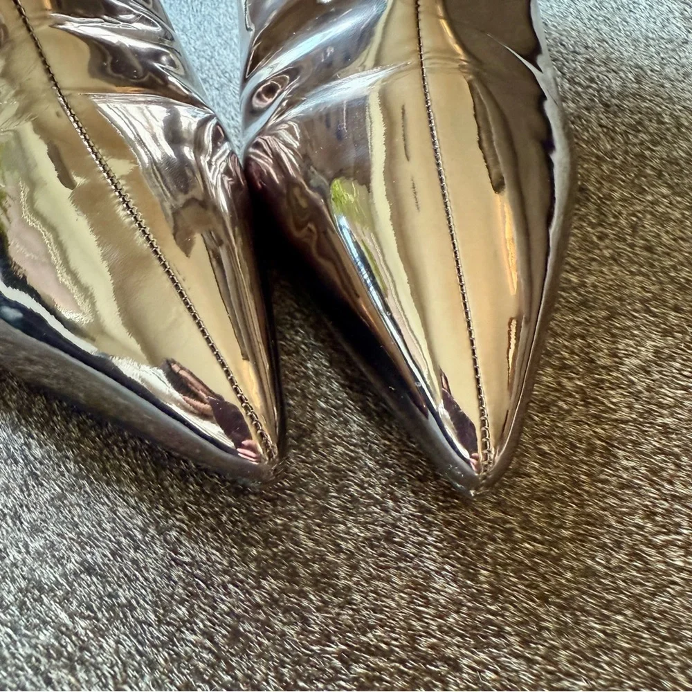 Metallic Silver Booties - Picture 12 of 16